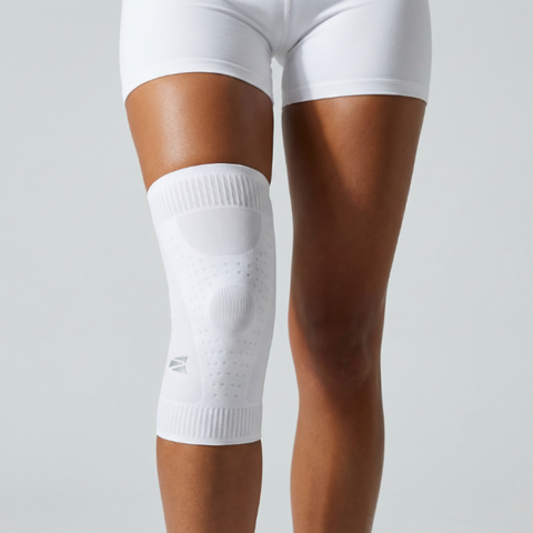 E75 Knee Compression Sleeve -White (Right or Left / Unisex)
