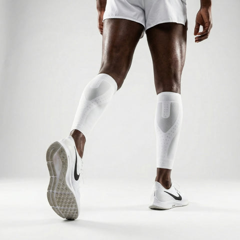 (NEW) E75 Calf Compression Sleeve - White (1 Pair / Unisex)