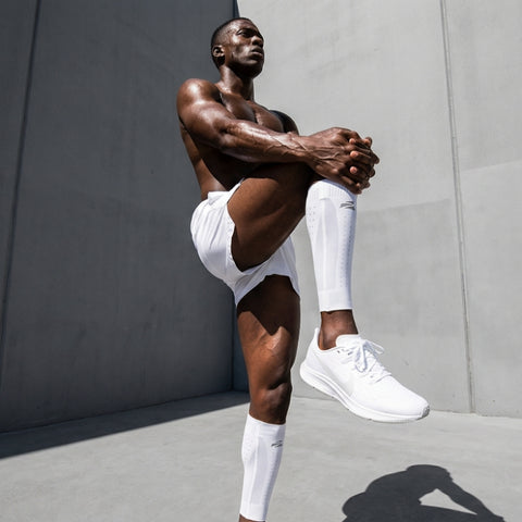 (NEW) E75 Calf Compression Sleeve - White (1 Pair / Unisex)