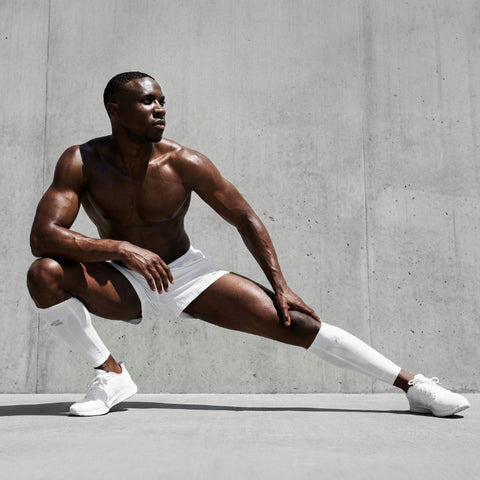 (NEW) E75 Calf Compression Sleeve - White (1 Pair / Unisex)