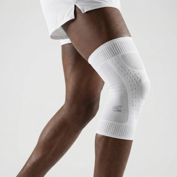 (NEW) E75 Knee Compression Sleeve -White (Right or Left / Unisex)