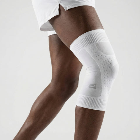 (NEW) E75 Knee Compression Sleeve -White (Right or Left / Unisex)