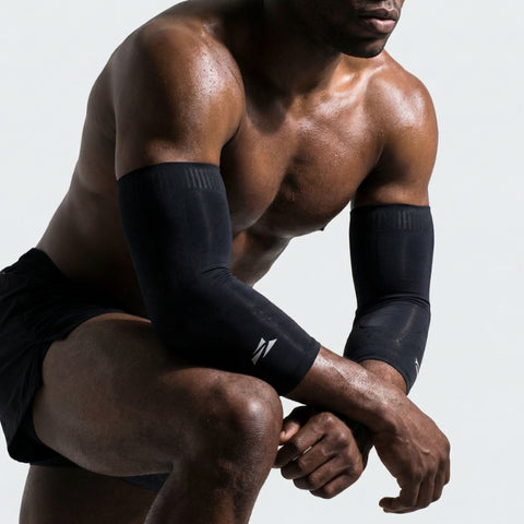 (NEW) E75 Elbow Compression Sleeve - Black (1pair / Unisex)
