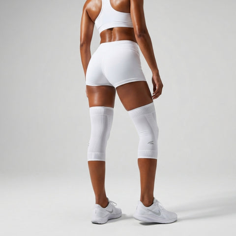 (NEW) E75 Knee Compression Sleeve - White (1pair / Unisex)