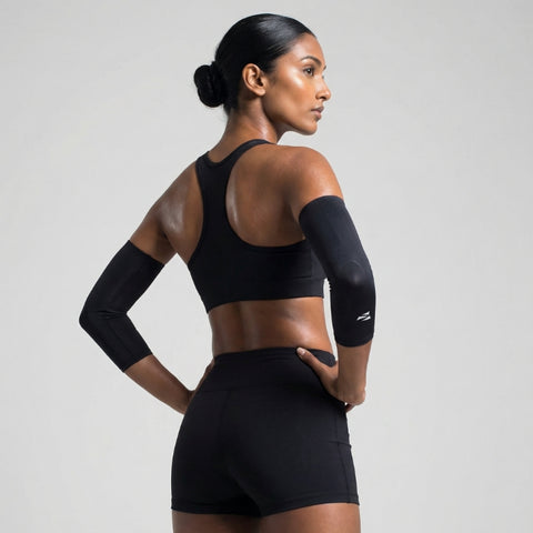 (NEW) E75 Elbow Compression Sleeve - Black (1pair / Unisex)