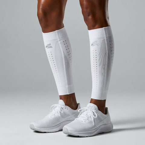 (NEW) E75 Calf Compression Sleeve - White (1 Pair / Unisex)