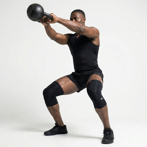 (NEW) E75 Knee Compression Sleeve - Black (1pair / Unisex)