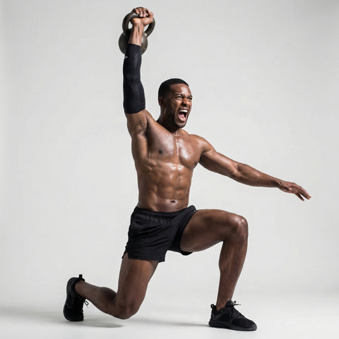 E75 Elbow Compression Sleeve - Black (Right or Left / Unisex)