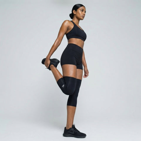 (NEW) E75 Knee Compression Sleeve - Black (1pair / Unisex)