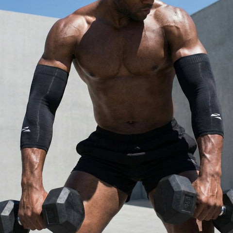 (NEW) E75 Elbow Compression Sleeve - Black (1pair / Unisex)