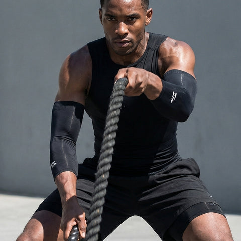 (NEW) E75 Elbow Compression Sleeve - Black (1pair / Unisex)