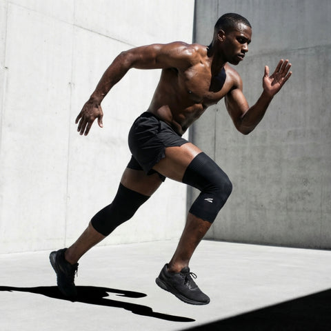 (NEW) E75 Knee Compression Sleeve - Black (1pair / Unisex)