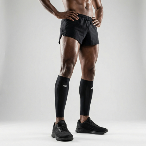 (NEW) E75 Calf Compression Sleeve - Black (1 Pair / Unisex)