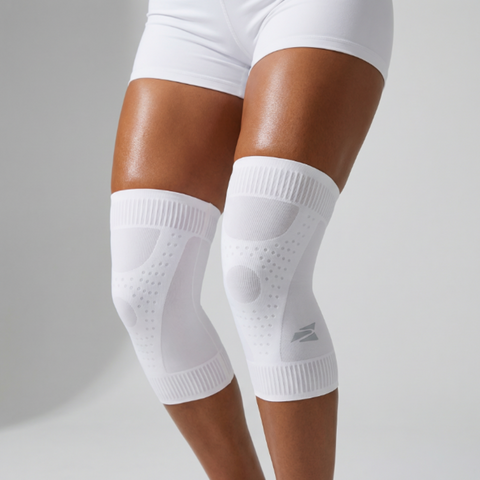 (NEW) E75 Knee Compression Sleeve - White (1pair / Unisex)