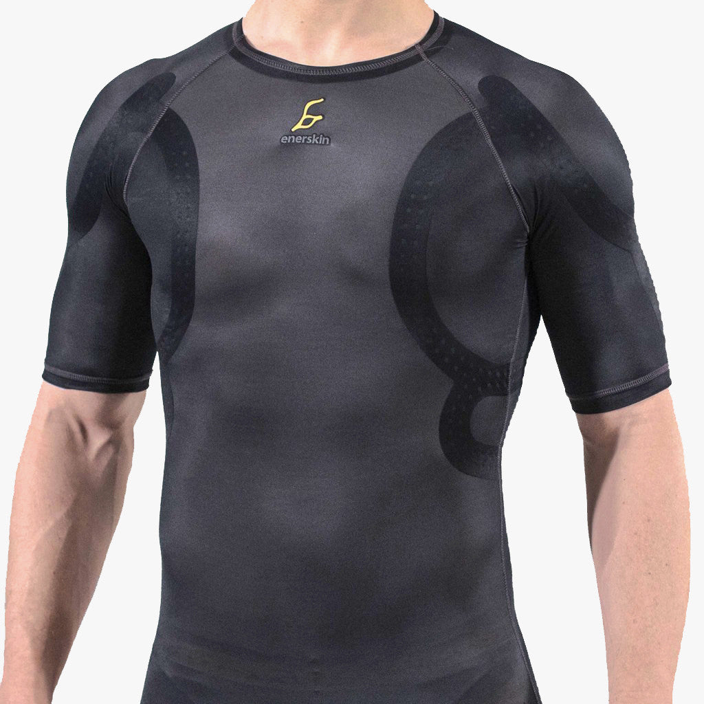 E70 Men's Compression Shirt & Short Sleeve Compression T-Shirt by